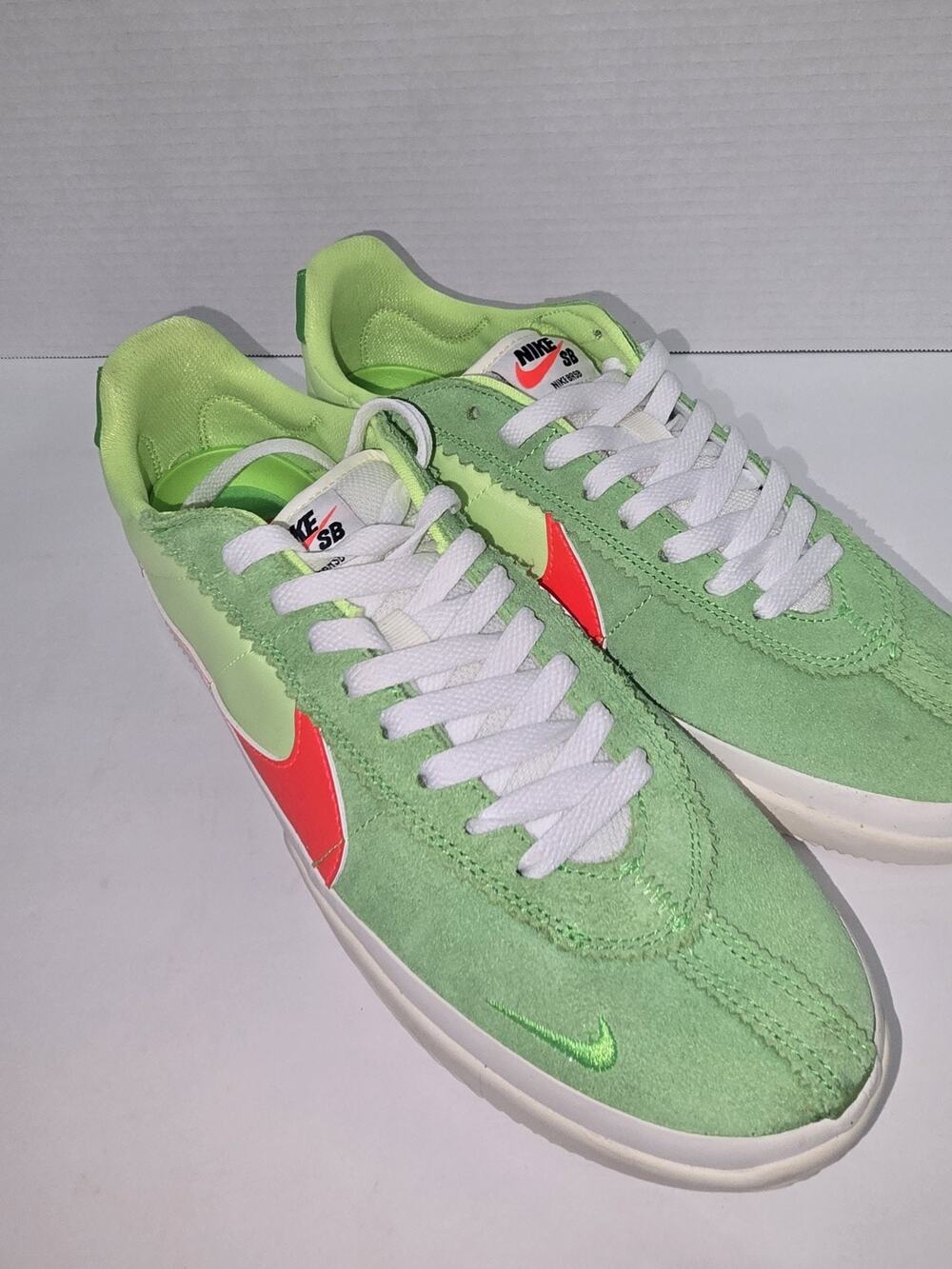 Nike SB BRSB Ghost Green Bright Crimson DH9227-300 Men's Sz 9.5 New No Box